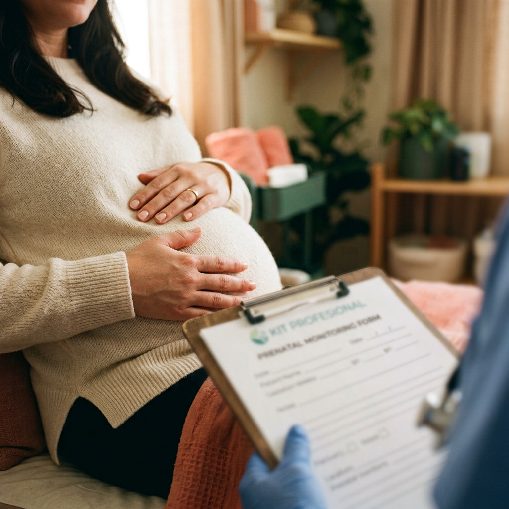 Kit de Formularios Listos - anamnesis prenatal, consentimiento informado, ficha de seguimiento mensual, tabla de contraindicaciones imprimible