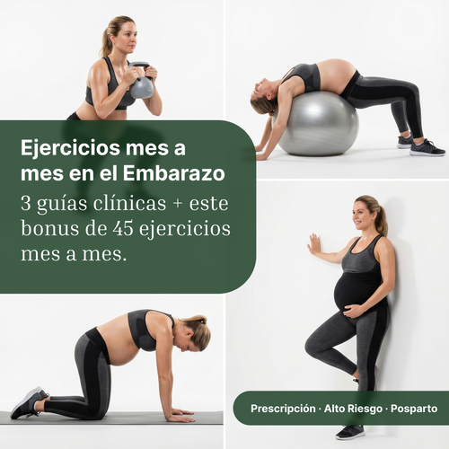 Entrenamiento en Embarazo y Posparto: El Manual Definitivo con 3 Guías Profesionales y Rutinas Mensuales.