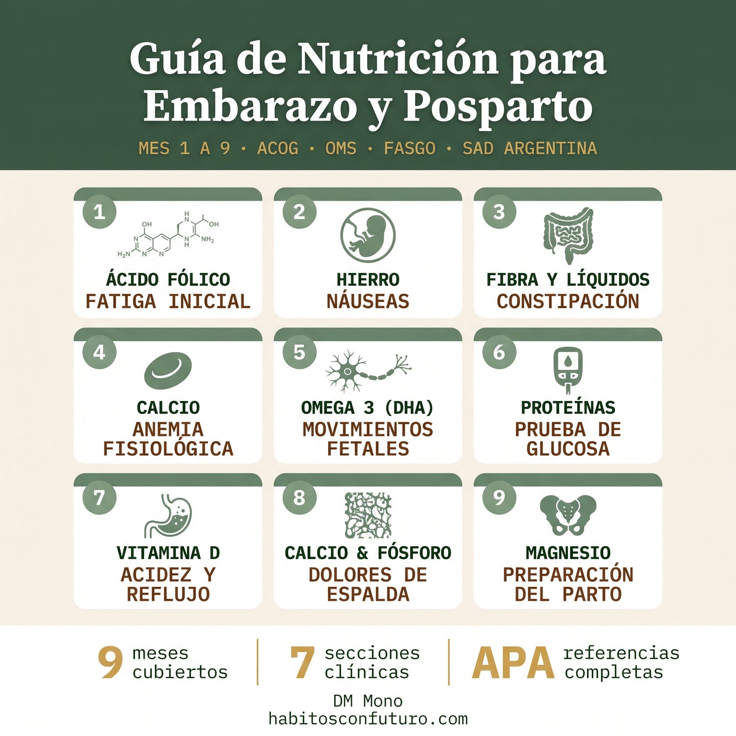 Guía de Nutrición en el Embarazo y Posparto — Recomendaciones basadas en evidencia para profesionales